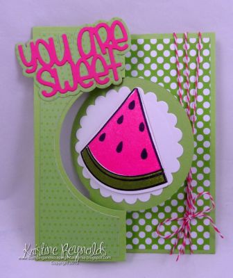 *You Are Sweet
Keywords: watermelon2stamp flip it card die