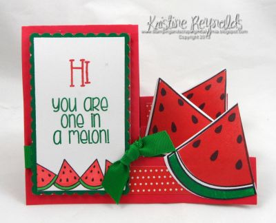 *Watermelon Step Card
Keywords: Watermelon2stamp step up card die