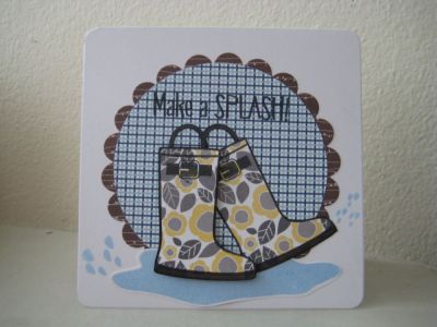 Make a splash!!
Keywords: Boots4Rain Rain Boot stamp Stampsoflife card Hand Made card MrsMcCabeScraps