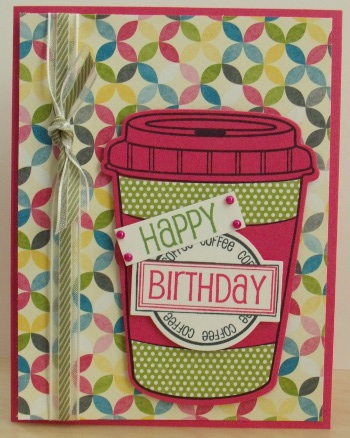 Keywords: coffee4two, labels2use, coffee cups die, happy birthday