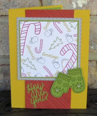 I made this card for a color and sketch challenge.  You can see more at http://allthingscreativebydi.blogspot.com/
Keywords: christmas2build, stitched squares, kind words dies, christmas