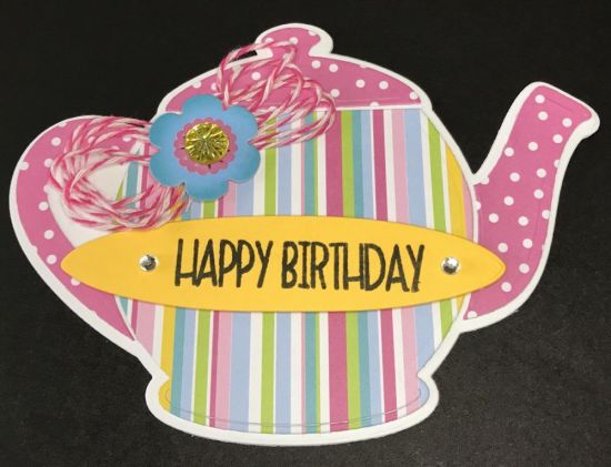 Tea Pot Birthday
Tea Pot Fold-it Birthday card
