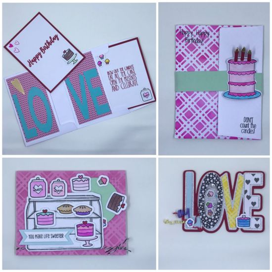 Keywords: Cranberry & powdered sugar card stock, envelope die, sweet treat stamps & dies, smiles collection paper ???? ad, squirrel2stamp stamps, take the cake stamps and dies