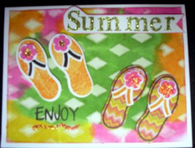 Enjoy Summer for Hailey
I made this card for my granddaughter to celebrate the end of the school year and beginning of summer.
