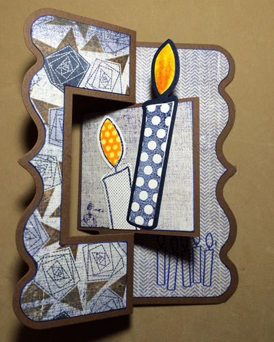 Blow Out the Candles
Paper from Authentique. Fancy Edge Flip it die.

