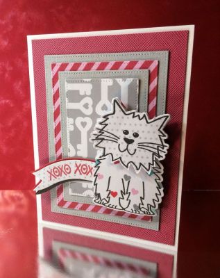 XOXO
Papers and stamp from Love Story card kit
Keywords: Cat2stamp, Love Story