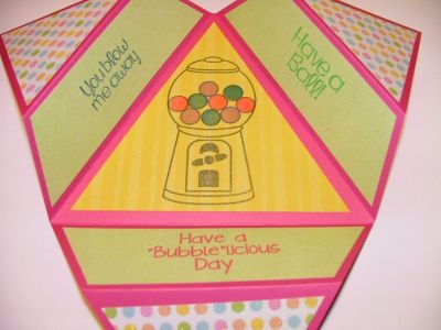 Star bubble gum inside
