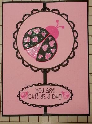 Cute as a bug
Cute as a bug pink and black gateway card
