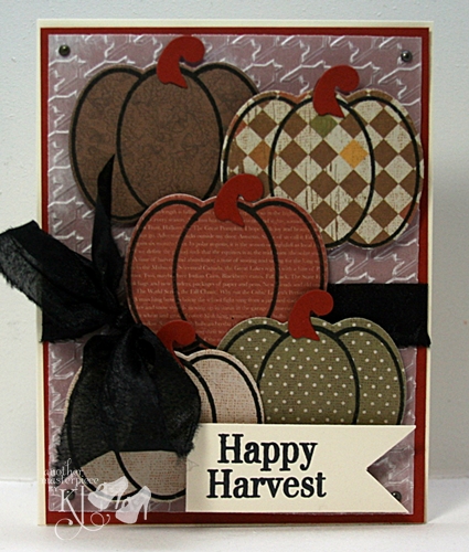 Happy Harvest~KJ
Pumpins to cut with minimal stamping using DP and the die
