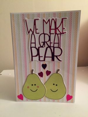 We Make a Great Pear
Anniversary card for husband
Keywords: Pear, Pears