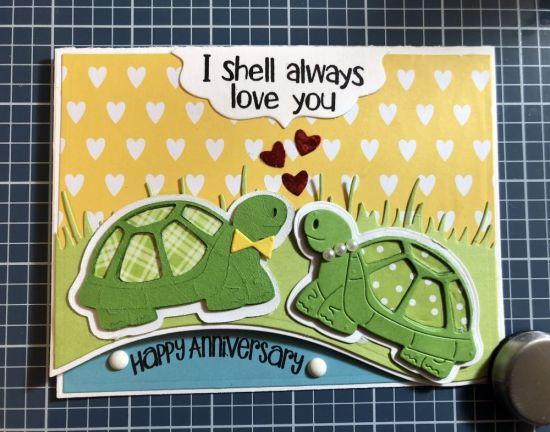 Happy Anniversary
Keywords: Anniversary Tortoise Swish Card