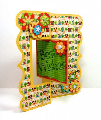 Fancy Edge Flip-its Card - open
