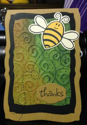 Thank you card
Thank you card - bee series featuring TSOL stamp set. Loving the bee4me and hive4bees stamp set. 
