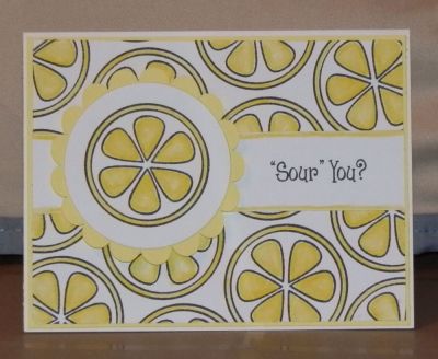 Bright Hello 2
I made a second card with the lemon because I just loved how bright and fun the first green lime card turned out :)
