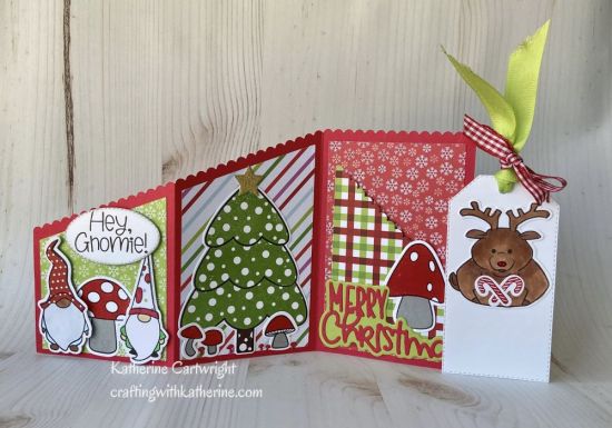 Z Fold Christmas Gnome and Mushroom 

