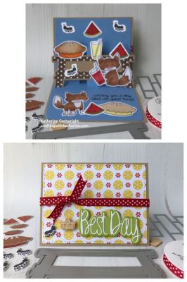 3D pop up Best Day picnic card
