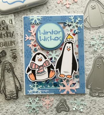 Penguins2stamp Shaker Card
Keywords: Christmas2build StitchedRectangleDies BackgroundDies