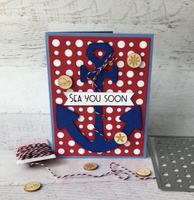 Medium dotted Background with Limited Edition Anchor fold it
