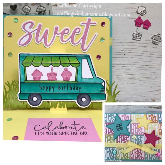 Keywords: StitchedStarsDies StatementWords Sizzix3-DDrop-ins/Pop-ups birthdaywishes2stamp GrassDies