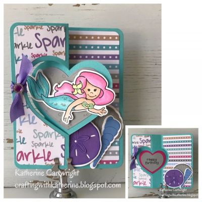 Keywords: June2018CardKit JuneKitClub2018(Sparkle) mermaid2stamp