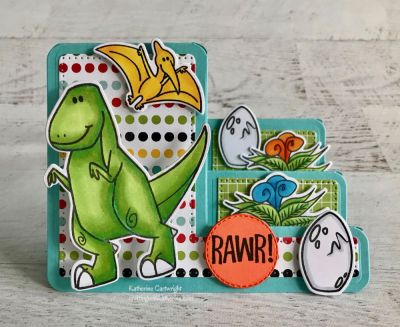 Dinosaur2stamp Step-up card
