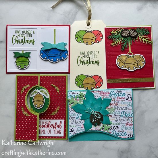 5 cards 1 stamp set

