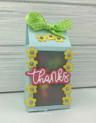 Vellum Front Milk Carton
