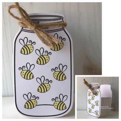 Jar2stamp Box-it
I cut jar from Preprinted paper What's Up Jan 2019 card kit
