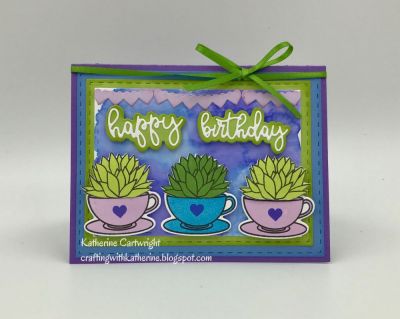 Succulents Tea4two Card
Keywords: tea4twoandmoretea4us jar2stamp