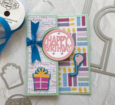 Happy Birthday Circle Flip-it card 
