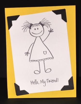 Little Girl Hello My Friend
