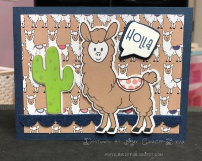 Llama Note Card
