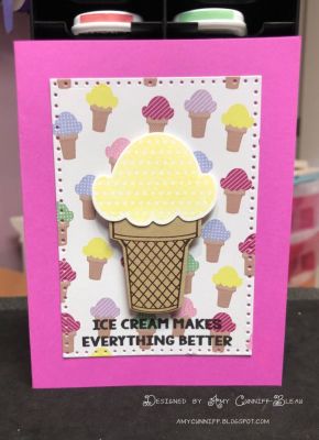 Ice Cream Note Card
