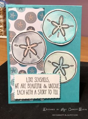 Sand Dollar Notecard 
