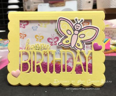 Butterfly Shaker Card
