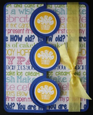 Cupcake Birthday Card
