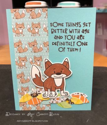 Foxy Birthday Card
