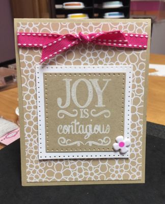 Joy is Contagious (Blank Card)
