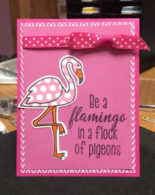 Be a Flamingo Encouragement Card
