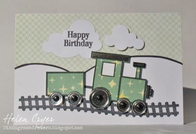 *Birthday Train
Keywords: train2stamp, Single Hole dies