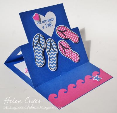 *Quite a pair
Keywords: flipflop2stamp / sandals4summer Sizzix Stand Up Cards