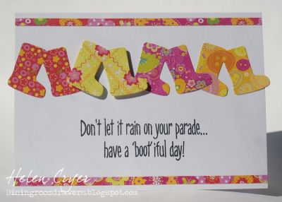 *Boot Parade
Keywords: boots4rain