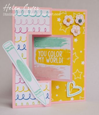 Colourful World
Keywords: brushstrokes2stamp Sizzix Flip-its Cards crayons2stamp