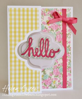 Vintage Flip Hello
Keywords: Sizzix Flip-its Cards