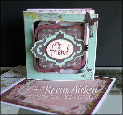 Accordian Friendship Card - closed
Keywords: Friendship, Accordian Card, Accordian Flip Die,