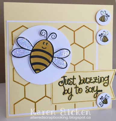 Grandparent's Day Card
A card I made for this week's Crazy 4 Challenges sketch. Love those bees.
Keywords: Grandparent's Day, Bees, Bee hive, 