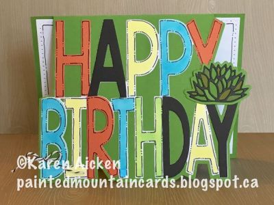 Happy Birthday Card
This die is so much fun - here I've made a masculine Birthday Card
Keywords: Fold-it, Birthday, Masculine,