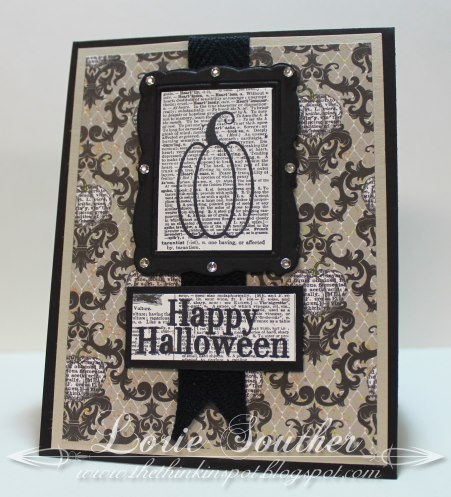 Tone-On-Tone Happy Halloween
Tone-on-tone neutral colors give this card a beautifully eerie look.  
Keywords: pumpkins2cut