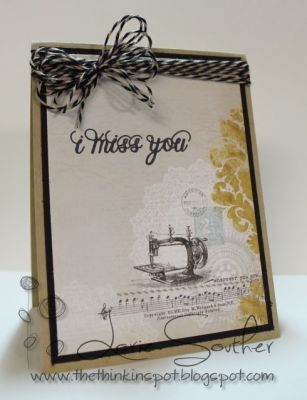 Vintage I Miss You card using the newly release formalwords2stamp.
Keywords: formalwords2stamp