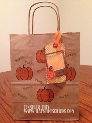 Pretty Pumpkin Gift Bags & Tags
How to pretty up plain kraft gift bags and manilla shipping tags for the Fall -- using pumpkins2cut and coordinating dies.
Keywords: pumpkins gift bags tags fall